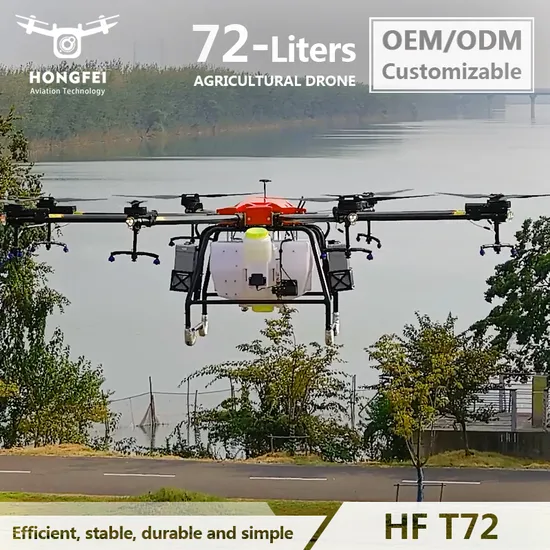 Dron Agricola Precio 72L Farm Crop Agriculture Pesticide Spraying Drone Uav Accessories 8-Axis Drones Fumigadores Agricultural Sprayers Drone Frame for Agro