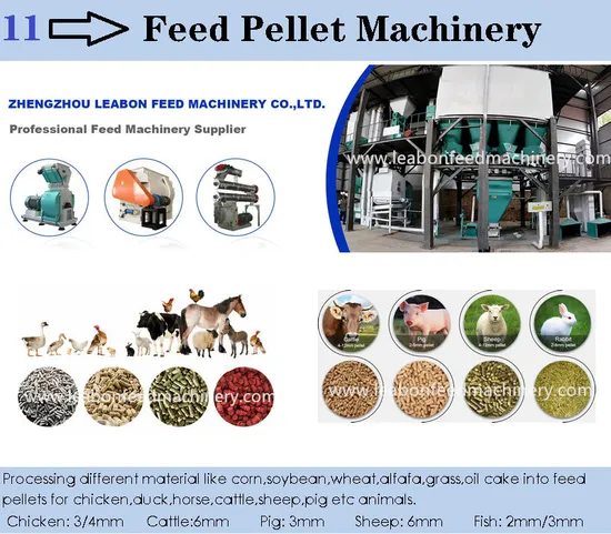 CE 2-3t/H Small Poultry Farm Chicken and Animal Feed Pellet Processing/Making Machineand Line Price