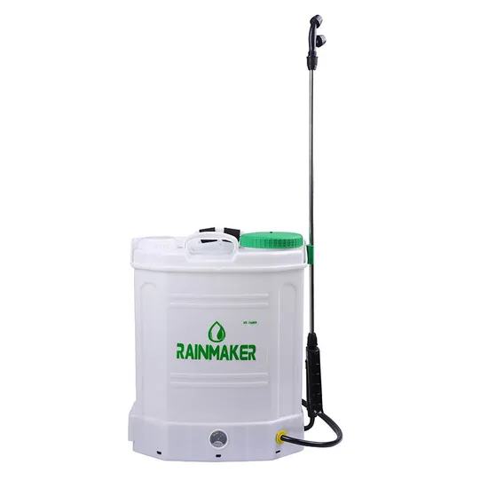 Rainmaker Factory Price 16L Agricultural Agriculture Backpack Knapsack Plastic Pesticide Weed Electric Battery Powered Sprayer