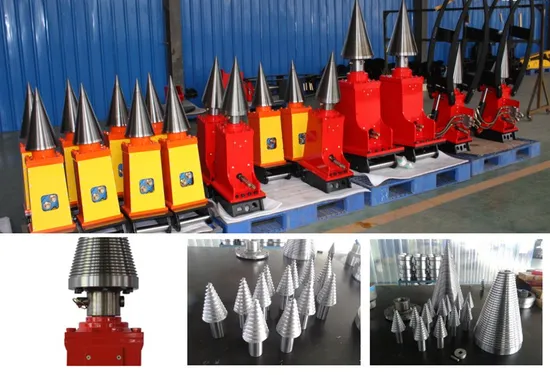 Kinger Best Forestry Equipment Excavator Skid Steer Backhoe Accessories Hydraulic Screw Wood Drill Bit Cone Shaped Log Splitter