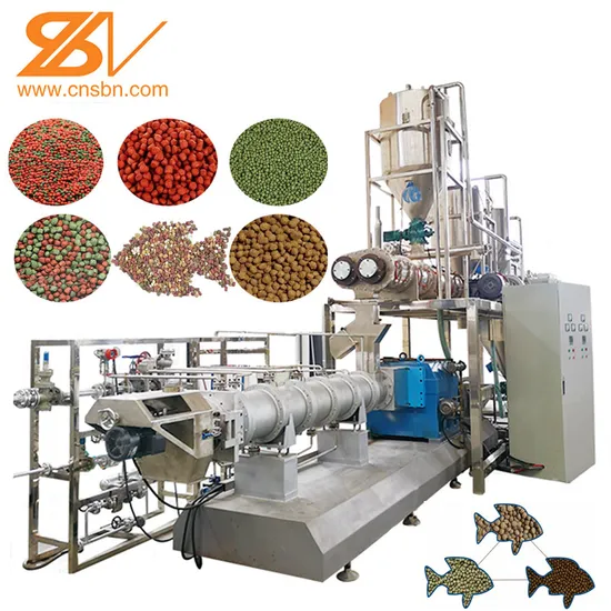1t/H-6t/H Dry Wet Process Sinking Fish Feed Pellet Maker Machinery Floating Fish Food Making Extruder