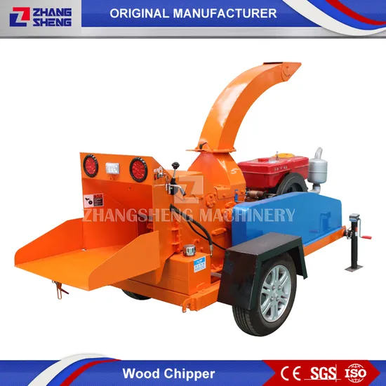 China Best 6 Inch Professional Hydraulic Industrial Tree Wood Chipper Shredder for Mulcher