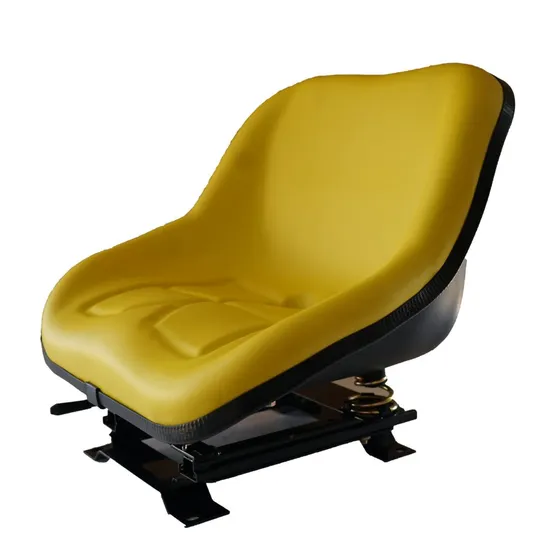 Bright Yellow with Simple Shock Absorption Lawn Mower Seat and Harvester Seat
