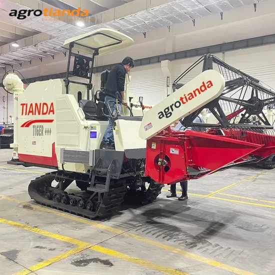 Chinese Agrotianda 4lz-6.0p Combine Harvester, Similar FM World Changchai 102HP, 2.36m, with 56cc Hst