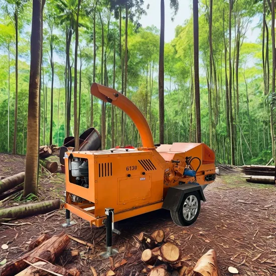 High Efficiency Mobile Industrial Home Use 15HP 15 HP 22ton Large 6 Inch Bamboo Wood Cutter Machine Shredder Chipper with Diesel Gasoline Engine Made in China