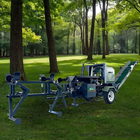 Easy to Use 15t Manual Firewood Processor Wood Cutting Machine Wood Cutter