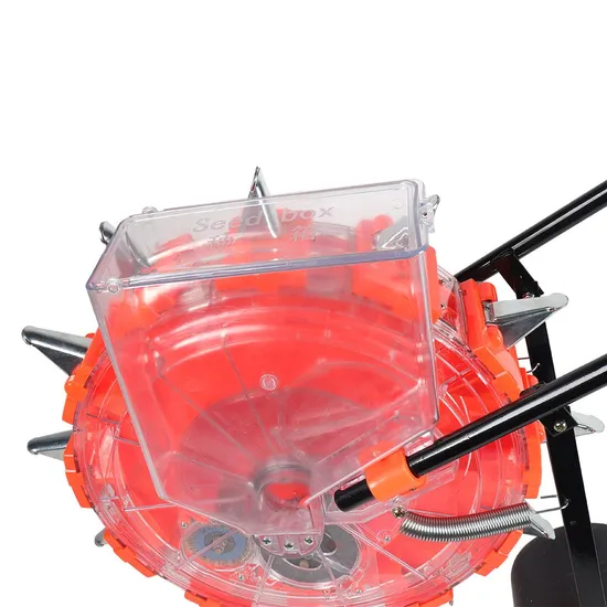 Manual Seeder Hand-Push Seeder Roller Seeding and Fertilizer Applicator Corn Seed Planter