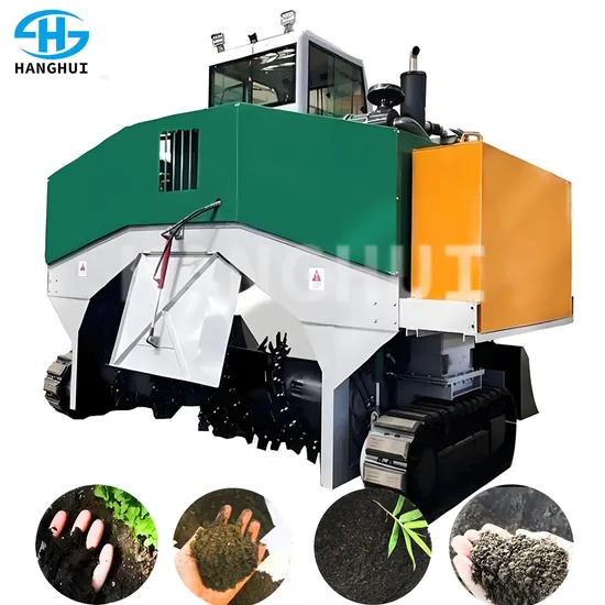 Hydraulic Windrow Composting Turner Machine Windrow Compost Turner for Sale Fertilizer Euipment