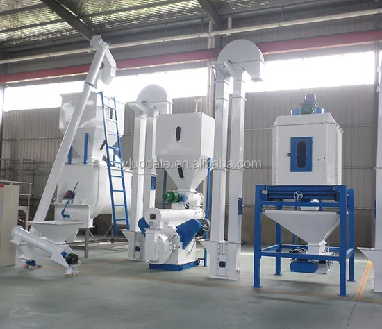 1-5tph CE Industrial Complete Livestock Cow Poultry Chicken Feed Processing Machinery Shrimp Fish Feed Mill Machine