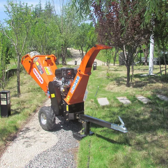 Sinolink 15 HP Wood Chipper Machine Petrol Motor Electric Start Wood Chipper Shredder Machine