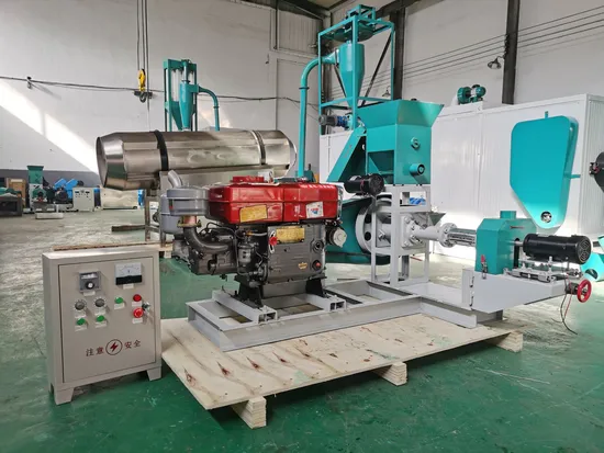800-1000kg/H Floating Fish Pet Dog Feed Processing Feed Pellet Extruder Supplier