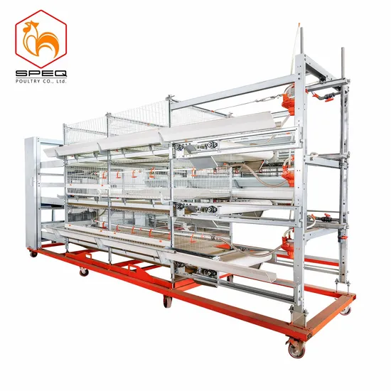 Lost Price Poultry Farm Equipment 4 Tiers Hot-Dipped Galvanized Automatic Broiler Feeding Breeding Cage Feeding Line Drinking Line Nipple Drinker