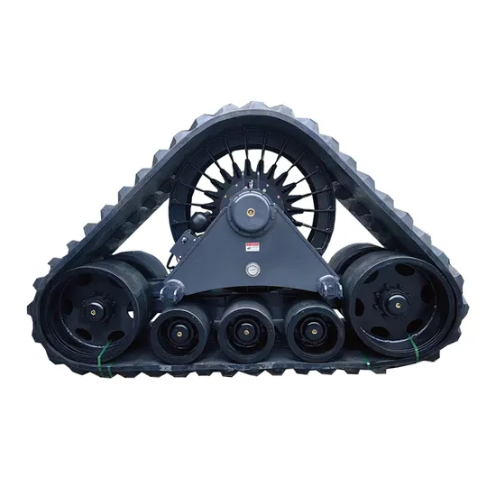 Black Agricultural Machine Vehicle Rubber Semi-Track