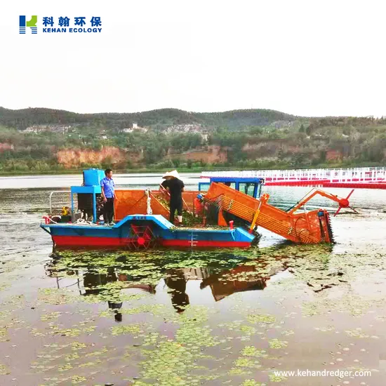 Lake Weed Grass Harvester Floating Trash Collecting Boat