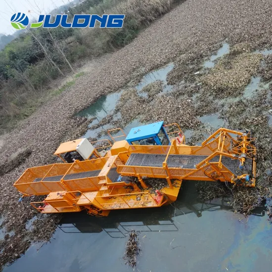 Floating Plants Collecting Water Hyacinth Harvester for River Cleaning