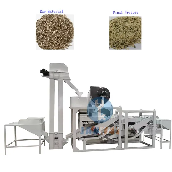 Hot Selling Automatic Nute Pine Seed Shelling Machine Hemb Grading Shelling Hulling Sieving Machine Price for Selling