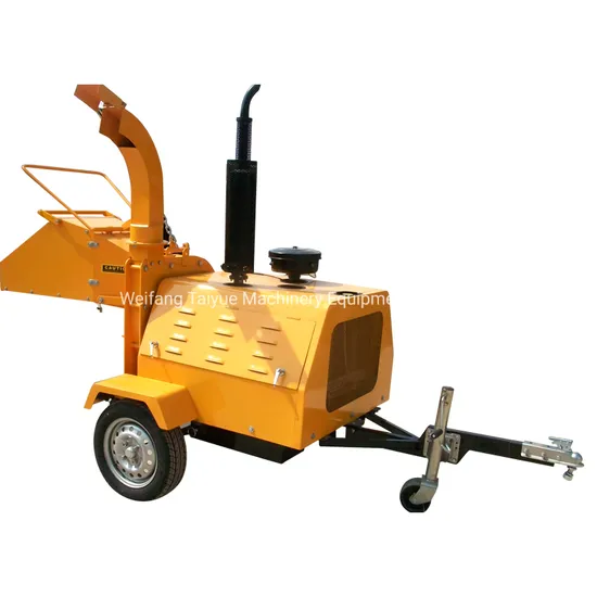 CE Approved Trailer Mounted Wood Chipper for Trees, Diesel Engine Wood Chipper Big