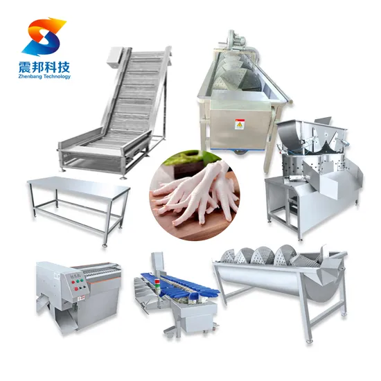 Factory Price 300kg-5000kg Per Hour Chicken Goose Duck Chicken Feet Cutting Machine