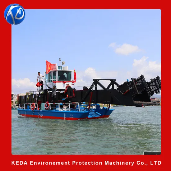 River Automatic Aquatic Weed Harvester Water Plant Collection Boat Water Hyacinth Cutting Ship Garbage Trash Skimmer