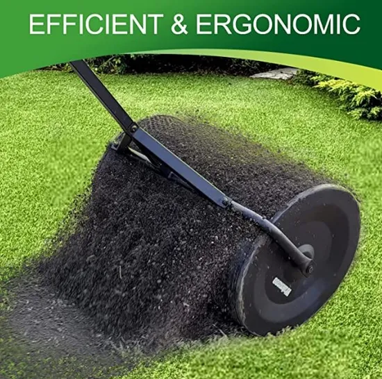 Garden 24 Inch Screen Type Detachable Compost Spreader Lawn Roller Peat Moss Spreader for Planting