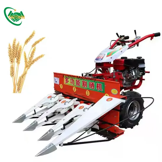 Walking Corn Harvester Tractor Agricultural Machine Wheat and Rice Reaper for Sale