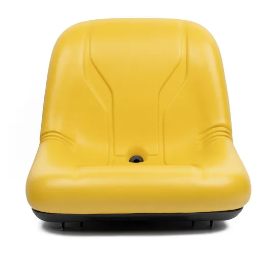 Fully Waterproof Vinyl Flip Forward Yellow Replacement Lawn Tractor Seat with Pivot Pin