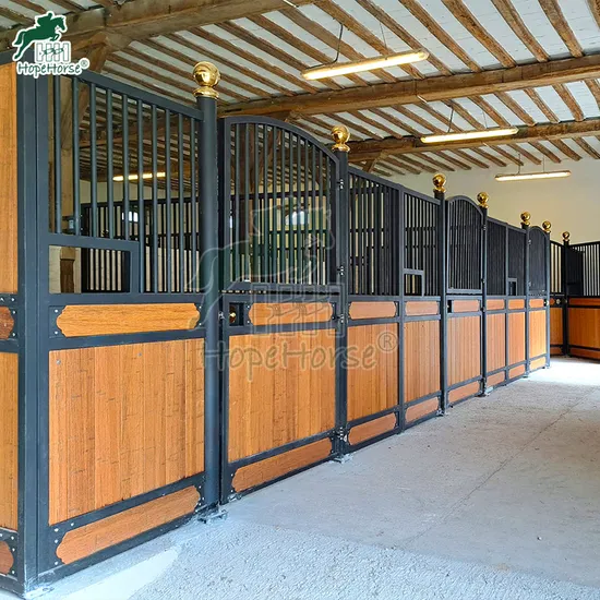 Heavy Mobile Steel HDG Horse Racing Stables with Hinge Door