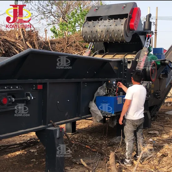15-30 Tph Hydraulic Open System Waste Wood Crusher Machine Whole Tree Shredder Wood Chipper Price