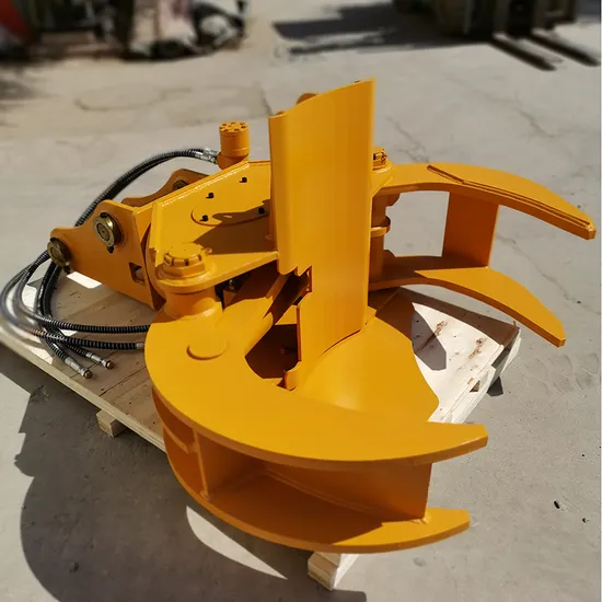 Hydraulic Log Grapple Wood Cracker Tree Shear for Excavator