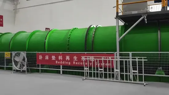 Bedding Recovery System for Cow Manure Recycled as Biobedding