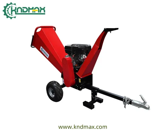 Kndmax 15HP High-Quality 5inch Branch Crusher Garden Forestry Machinery Tree Chipper for Sale 3600rpm Gasoline Wood Chipper