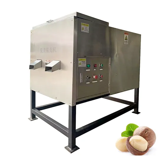 Stainless Steel Macadamia Dehusker Cracker Machine Electric Macadamia Nut Cracking Sheller Machine