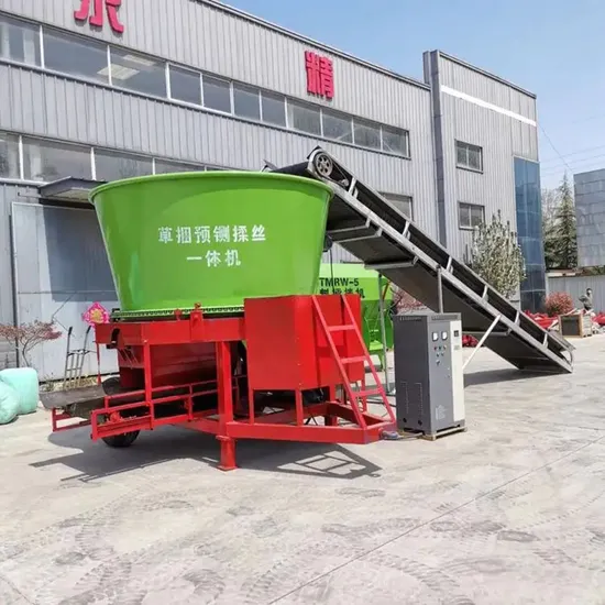Pto Driven Hammer Mill Crusher Used as Chopping Rice Straw Bale Shredder