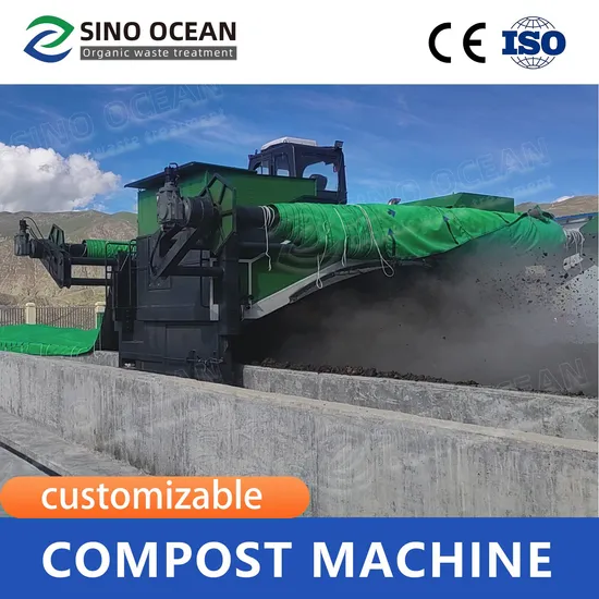 Food Waste Digestor Biological Fermenter for Organic Fermentation Compost Turner Compost Facility