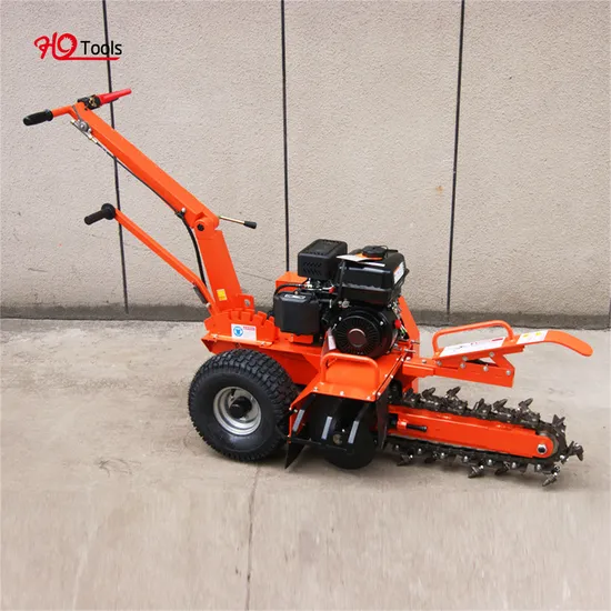 Powerful 7HP Gasoline Engine Trencher High Performance Compact Construction Machinery