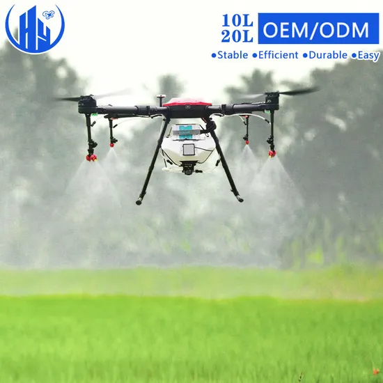China Supplier Professional Heavy Lifting 10 20 L Agricultural RC Uav Spraying Fumigation Quadcopter Drone for Agricultural