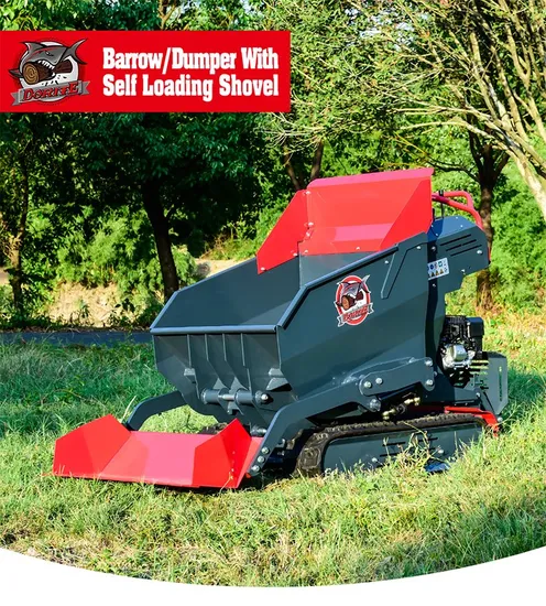 K-Maxpower OEM 500kgs Transmission Gas Crawler Mini Dumper Loader