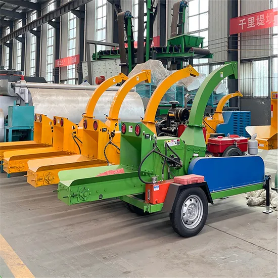 Customization Industrial Hydraulic Diesel Engine Brunch Crusher Machine Wood Chipper Shredder Hot Sale
