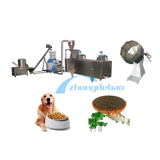 Feed Pellets Production Line Automatic Floating Fish Feed Pellets Production Line / Pet Food Processing Machines
