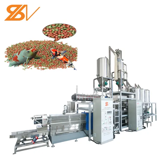 Floating Fish Feed Processing Line Making Extruder Equipment Machine
