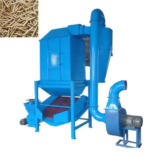 Automatic powerful axial fan flap slide valve type turnover plate type counterflow cooler soybean meal pellet cooling machine with vibration screen