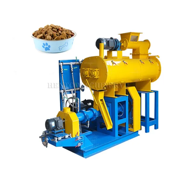 High Efficiency Floating Fish Feed Pellet Machine / Pet Dog Food Machine