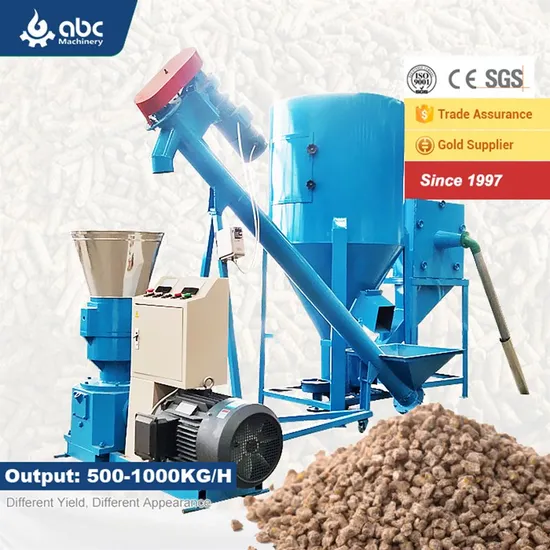Stable Performance Small Poultry Animal Broiler Chicken Cattle Feed Pellet Making Machine for Manufacturing Fodder, Alfalfa Grass