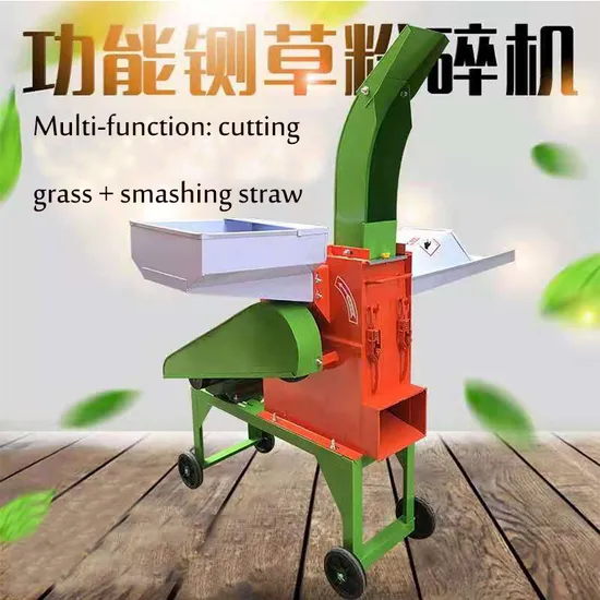 Mini Cheaper Agricultural Farm Grass Animal Feed Chaff Grogressing Cutting Making Fodder Forage Chaff Cutter Machine