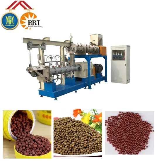 Industrial Floating Feed Pellet Machine Fish Food Processing Automatic Fish Feed Production Line Extruder