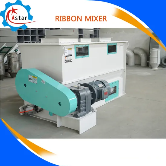 China Production Ribbon Type Single Shaft Poultry Feed Mixing Machine
