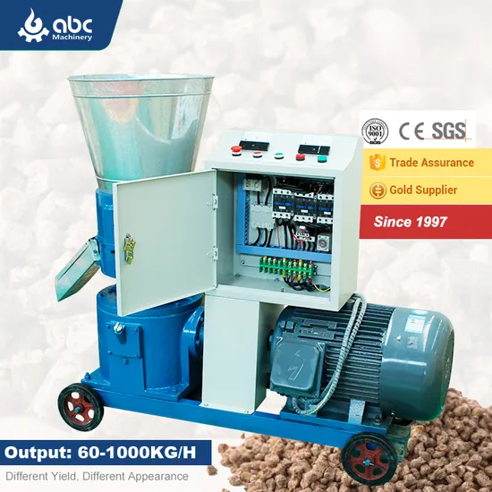 Strong Power Electric Chicken Small Poultry Animal Feed Making Machine for Pelletizing Manufacturing, Broiler, Cattle, Cow