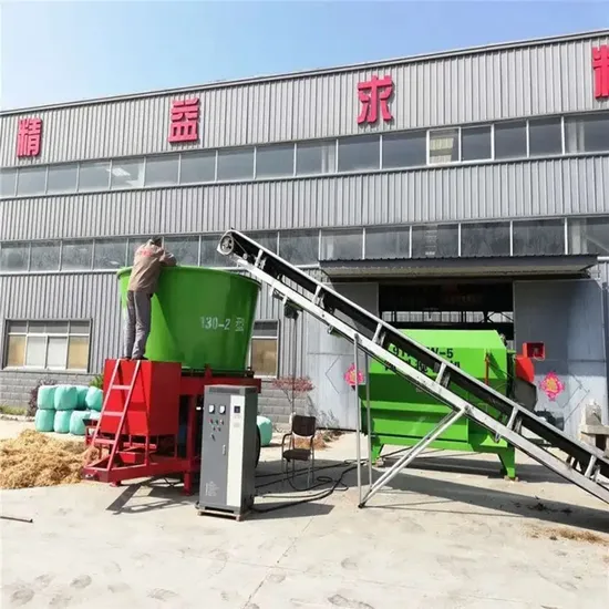 High Working Efficiency Popular Biomass Corn Silage Wheat Hay Straw Bale Crusher Machine Price