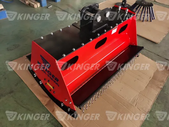 Kinger Best Digger 3ton Excavator Attachment Skid Steer Hydraulic Grass Cutter Flail Hedge Brush Mulcher Mower for Sale