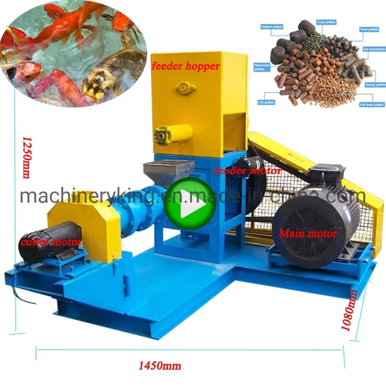Small Floating Fish Feed Pellet Making Mill Extruder Machine Price for Nigeria